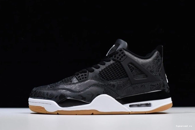 CI1184-001 Jordan 4 Laser Black Air Retro 0709
